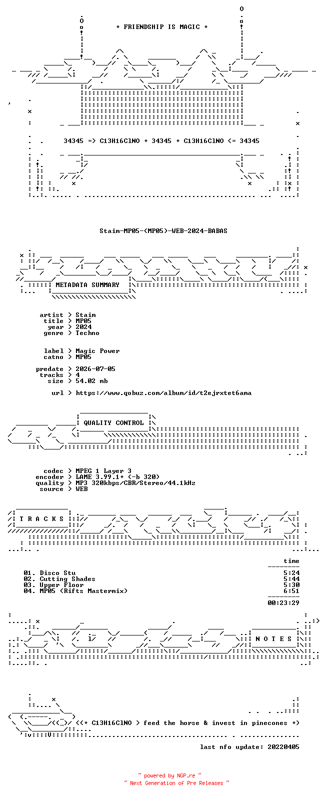 NFO for the release Staim-MP05-(MP05)-WEB-2024-BABAS by BABAS