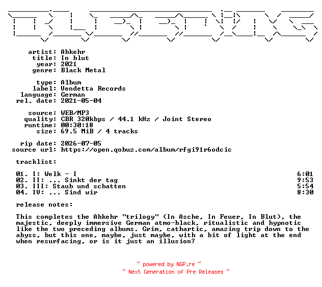 NFO for the release Abkehr-In_blut-DE-WEB-2021-BLEEDiNG by BLEEDiNG