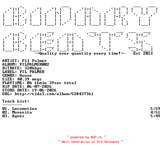 NFO for the release Fil_Palmer-FILPALMER002-(FILPALMER002)-WEB-2026-BB by BB