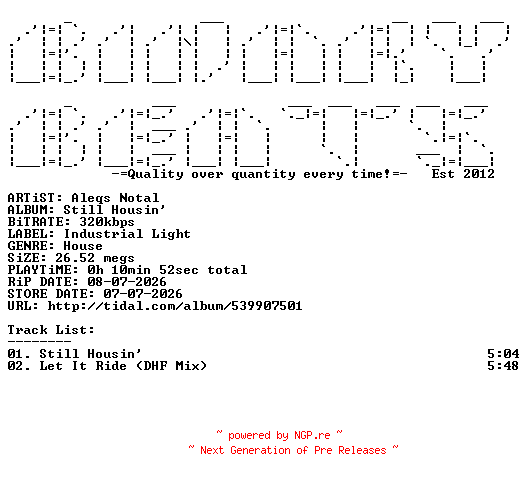 NFO for the release Aleqs_Notal-Still_Housin-WEB-2026-BB by BB