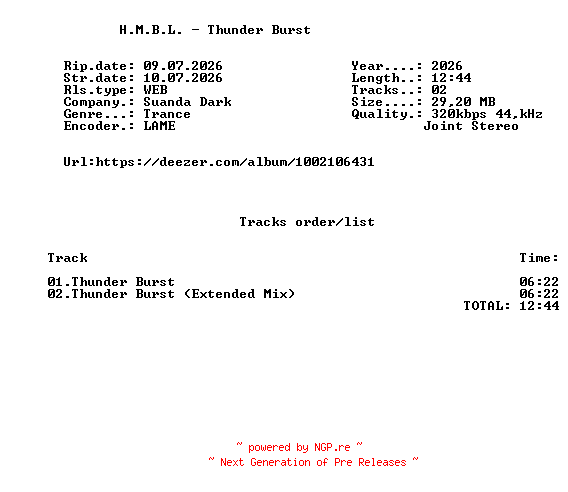 NFO for the release H.M.B.L._-_Thunder_Burst-(DARK187)-WEB-2026-FMC_iNT by FMC_iNT