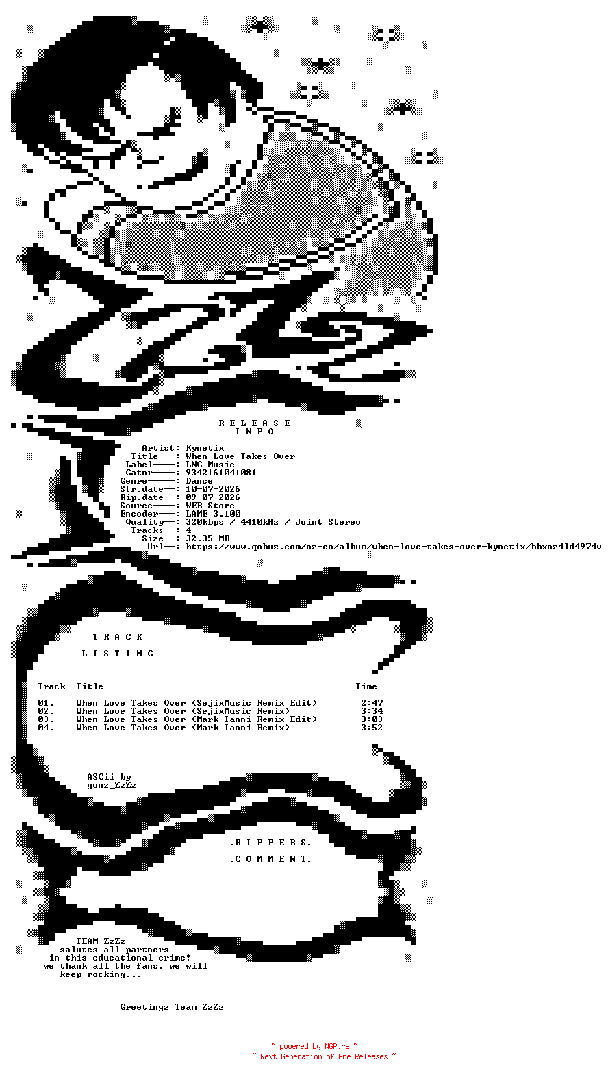 NFO for the release Kynetix_-_When_Love_Takes_Over-(9342161041081)-WEB-2026-ZzZz by ZzZz