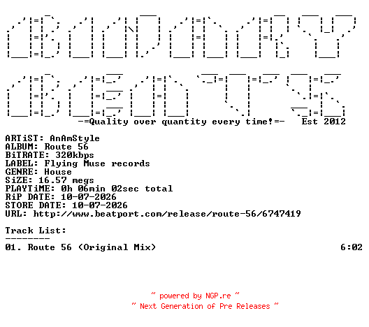 NFO for the release AnAmStyle-Route_56-(FLY41)-SINGLE-WEB-2026-BB by BB