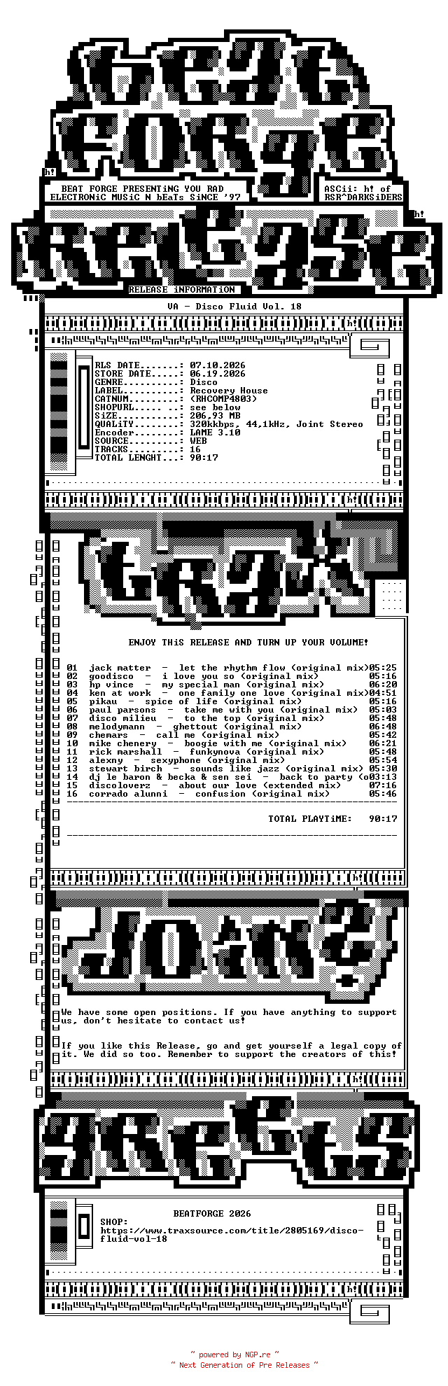 NFO for the release VA-Disco_Fluid_Vol._18-(RHCOMP4803)-WEB-2026-BF by BF