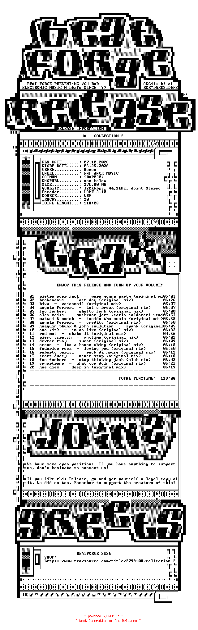 NFO for the release VA-COLLECTION_2-(RAP030)-WEB-2026-BF by BF