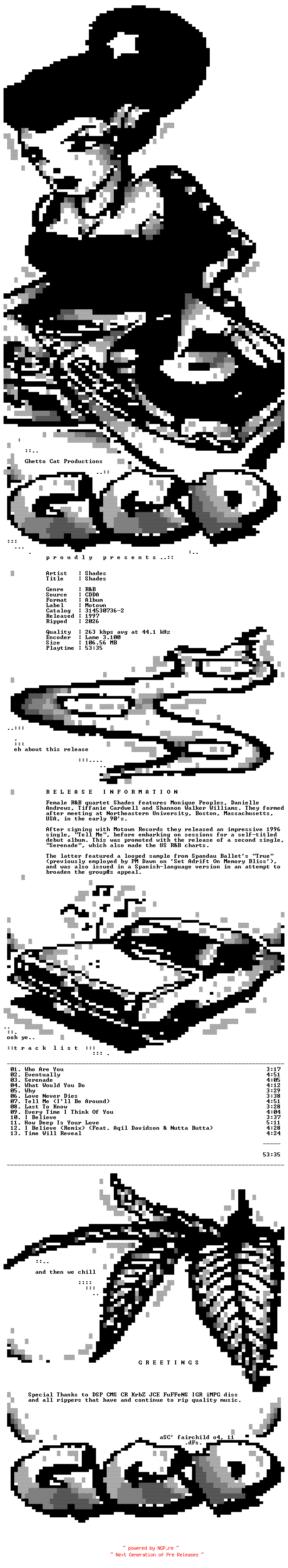 NFO for the release Shades-Shades-1997-GCP_INT by GCP_INT