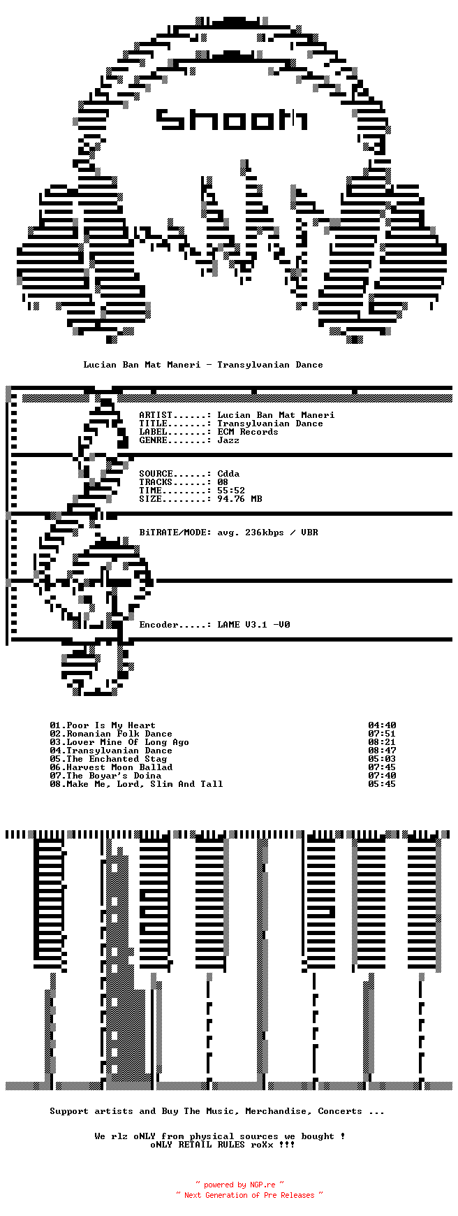 NFO for the release Lucian_Ban_Mat_Maneri-Transylvanian_Dance-2024-SNOOK by SNOOK