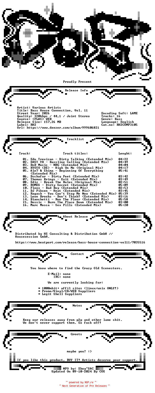 NFO for the release VA-Bass_House_Connection_Vol._11-(RH2COMP3105)-WEB-2026-COS by COS