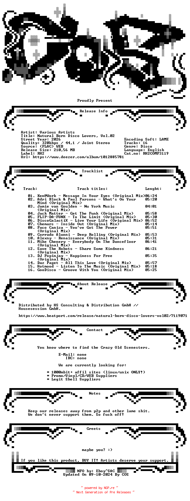 NFO for the release VA-Natural_Born_Disco_Lovers_Vol.02-(RH2COMP3119)-WEB-2026-COS by COS