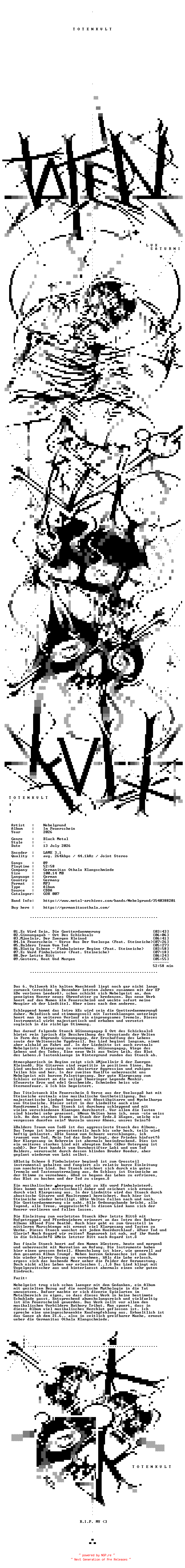 NFO for the release Nebelgrund-Im_Feuerschein-DE-CD-2026-TOTENKVLT by TOTENKVLT