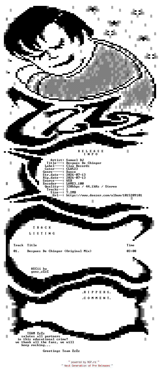 NFO for the release Samuel_DJ_-_Despues_De_Chingor-(CLW523)-SINGLE-WEB-SP-2026-ZzZz by ZzZz