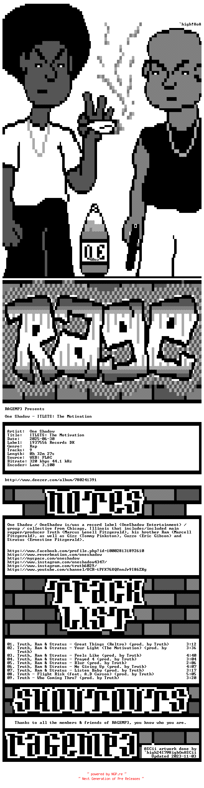 NFO for the release One_Shadow-ITLSTS_The_Motivation-WEB-2025-RAGEMP3 by RAGEMP3