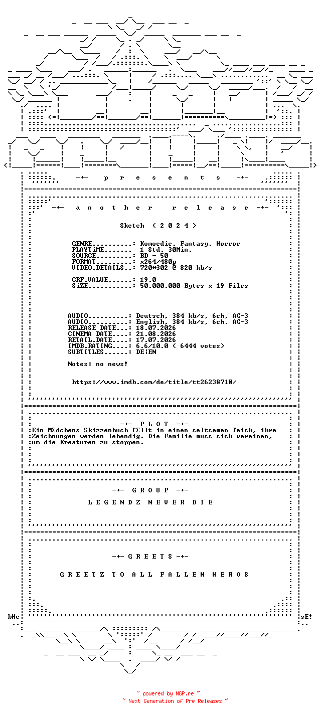 NFO for the release Sketch.2024.German.DL.AC3.BDRip.x264-TM by TM