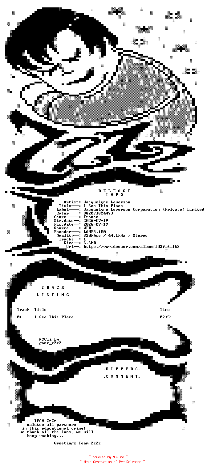 NFO for the release Jacquelyne_Leverson_-_I_See_This_Place-(882093824493)-SINGLE-WEB-2026-ZzZz by ZzZz