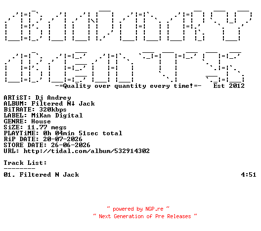 NFO for the release Dj_Andrey-Filtered_N_Jack-(MKN095)-SINGLE-WEB-2026-BB by BB