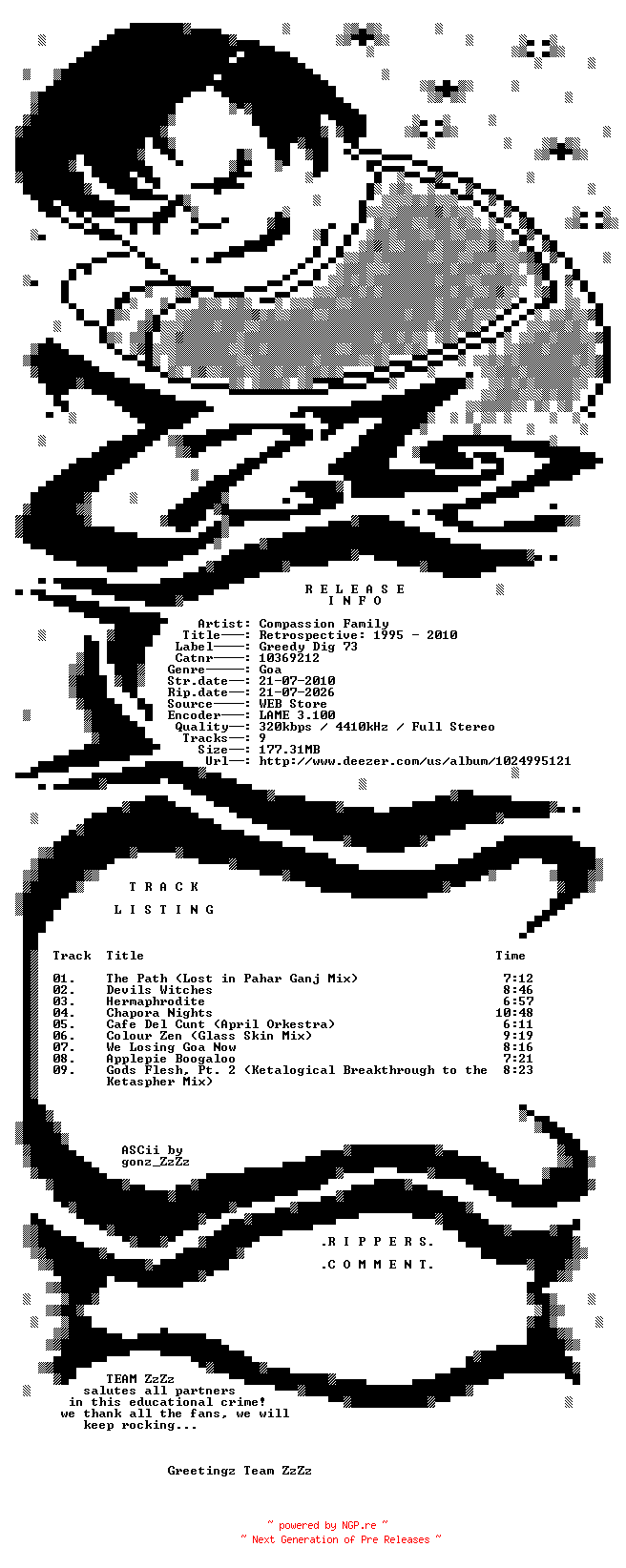 NFO for the release Compassion_Family_-_Retrospective_1995_-_2010-(10369212)-WEB-2010-ZzZz by ZzZz