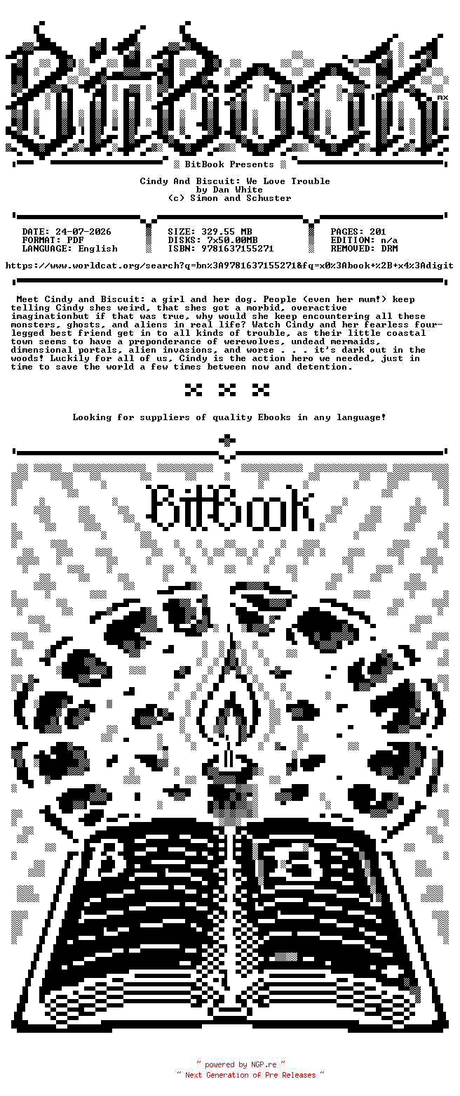 NFO for the release Oni.Press.-.Cindy.And.Biscuit.We.Love.Trouble.2023.Retail.Comic.eBook-BitBook by BitBook