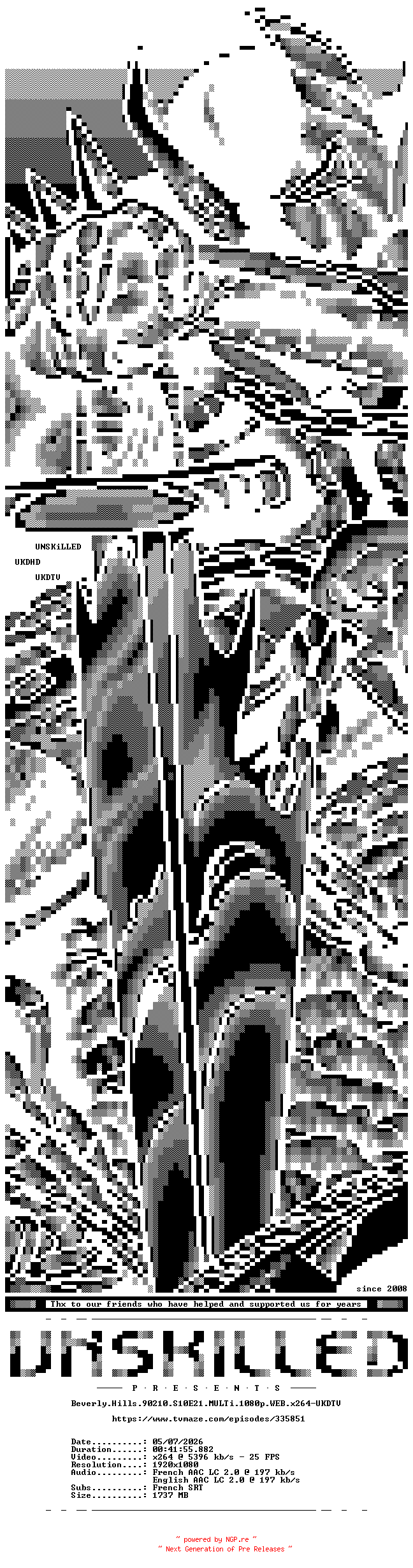 NFO for the release Beverly.Hills.90210.S10E21.MULTi.1080p.WEB.x264-UKDTV by UKDTV