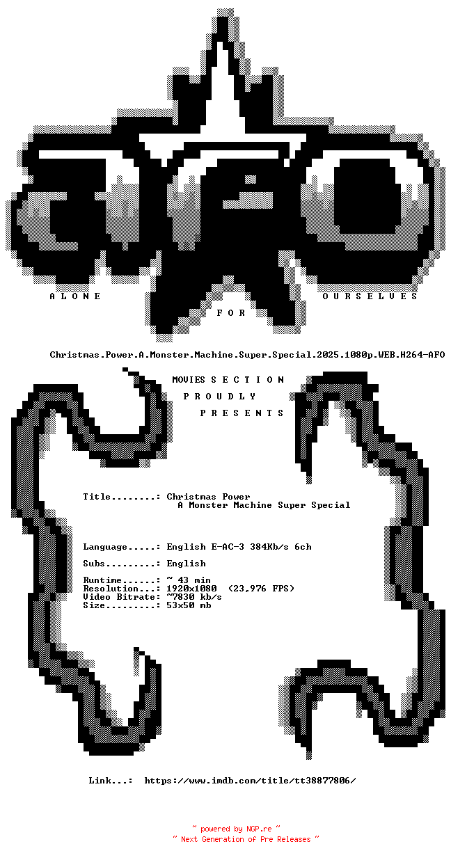 NFO for the release Christmas.Power.A.Monster.Machine.Super.Special.2025.1080p.WEB.H264-AFO by AFO