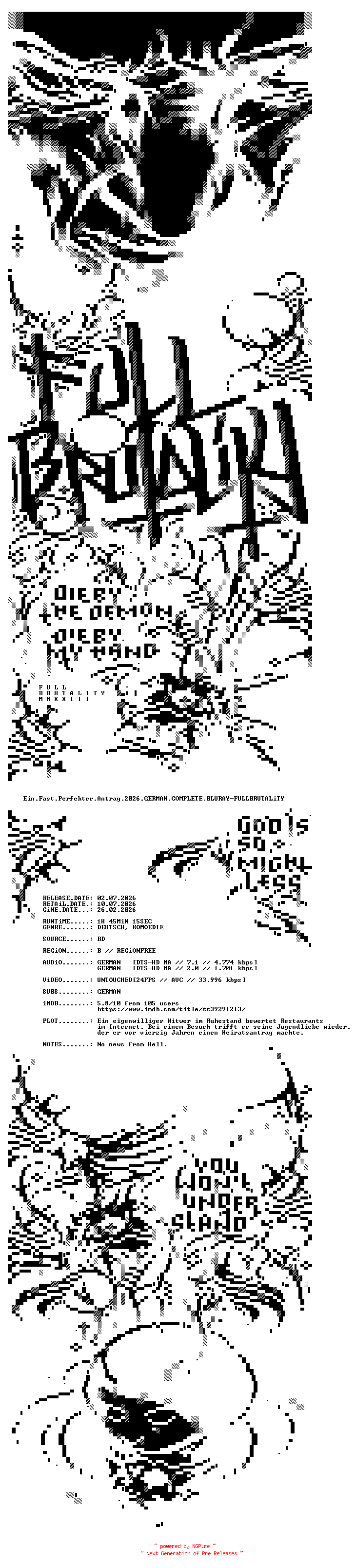 NFO for the release Ein.Fast.Perfekter.Antrag.2026.GERMAN.COMPLETE.BLURAY-FULLBRUTALiTY by FULLBRUTALiTY