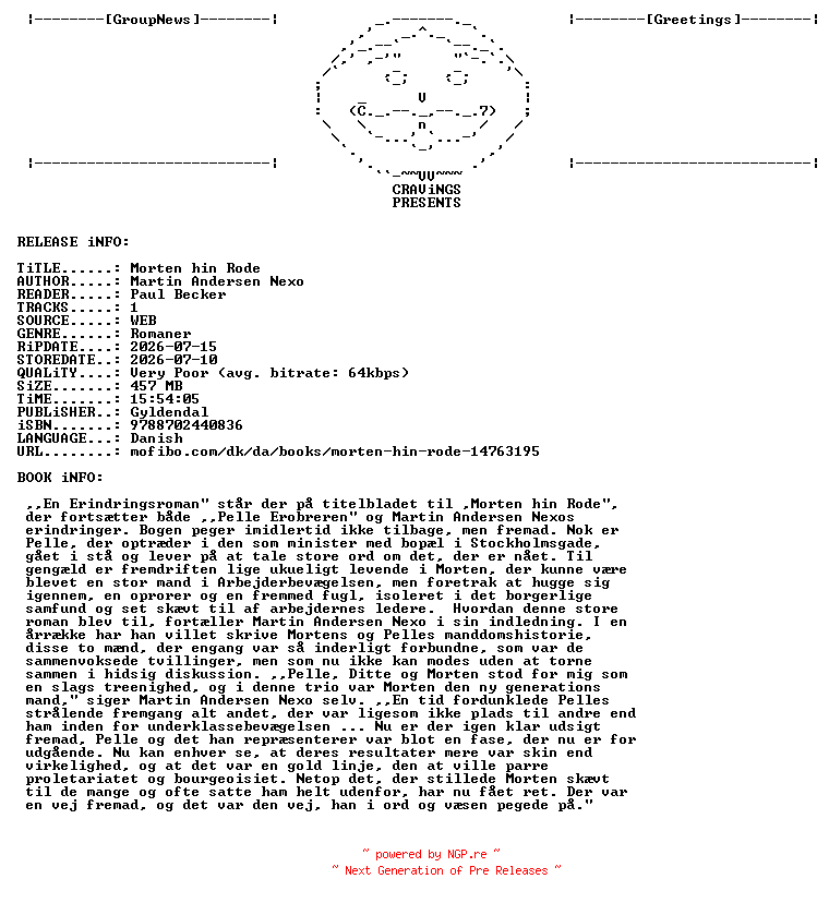 NFO for the release Martin_Andersen_Nexoe_-_Morten_Hin_Roede-AUDiOBOOK-WEB-DK-2026-CRAViNGS_iNT by CRAViNGS_iNT
