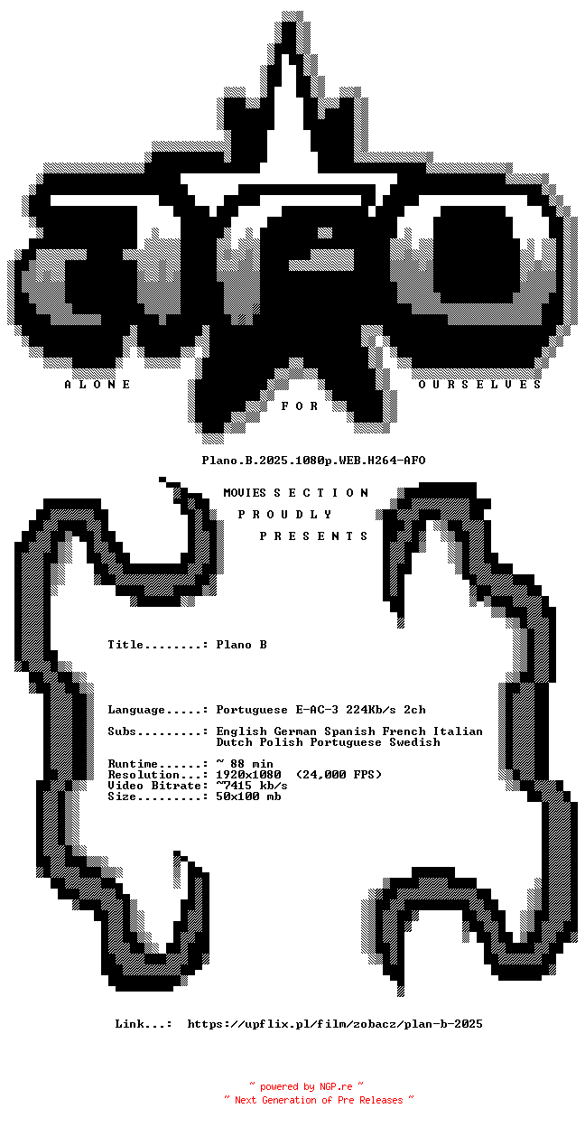 NFO for the release Plano.B.2025.1080p.WEB.H264-AFO by AFO