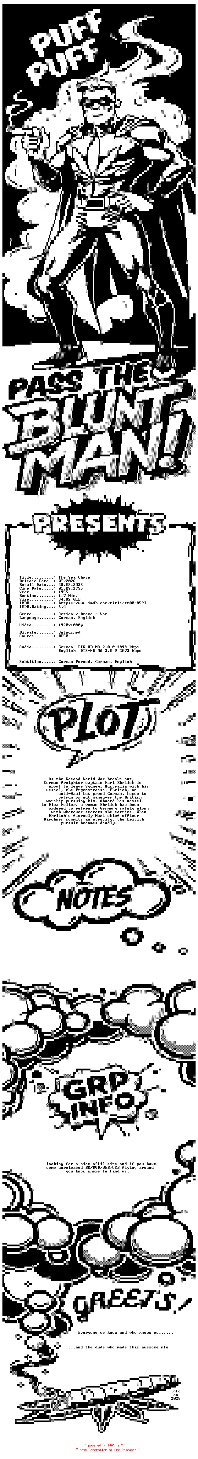NFO for the release The.Sea.Chase.1955.MULTi.COMPLETE.BLURAY-PtBM by PtBM