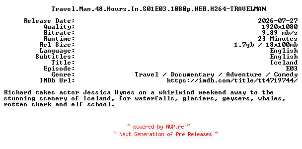 NFO for the release Travel.Man.48.Hours.In.S01E03.1080p.WEB.H264-TRAVELMAN by TRAVELMAN